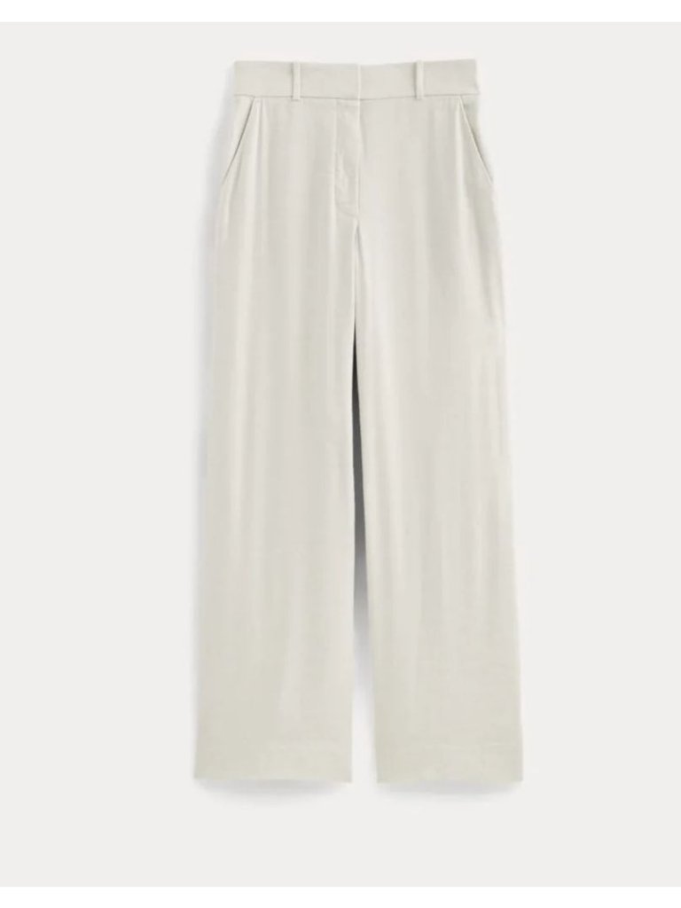 Everlane The Wide-Leg Pant In Stretch Linen Natural Chambray Size 14 Nwt